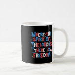 Där Herren har en anda av frihet 2 Cor.317 Kaffemugg<br><div class="desc">Där Herren har sin själ är Freedom 2 Cor.317 Kristus 1</div>