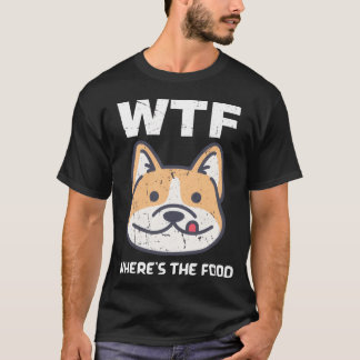 Där hon Mat Roliga Meningar Hungrig Hund Hund roli T Shirt