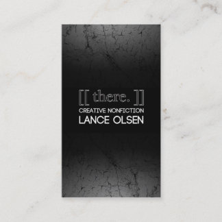 [[där. ]]: IDÉRIK NONFICTION VID LANCEN OLSEN Visitkort