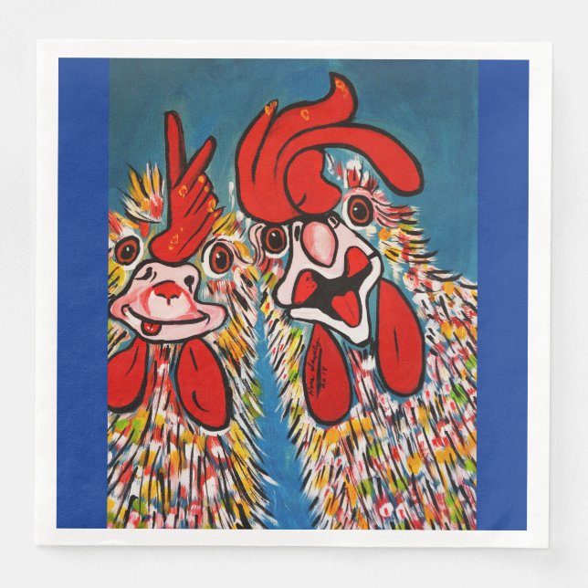 DÄR INTE CHICKES PAPPERSSERVETT (Framsida)