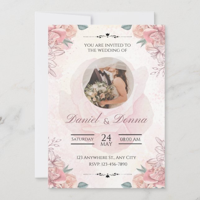 Där kärleken varar för evigt inbjudningar (Framsida)