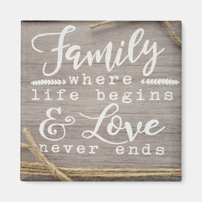 Där livet börjar magnet (Framsidan)