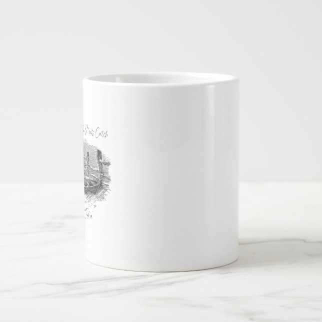 Där lugn möter fångst jumbo mugg (Framsidan)