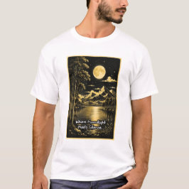 Där månljus möter tystnad Stillnattslandskap T Shirt