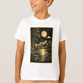 Där månljus möter tystnad Stillnattslandskap T Shirt