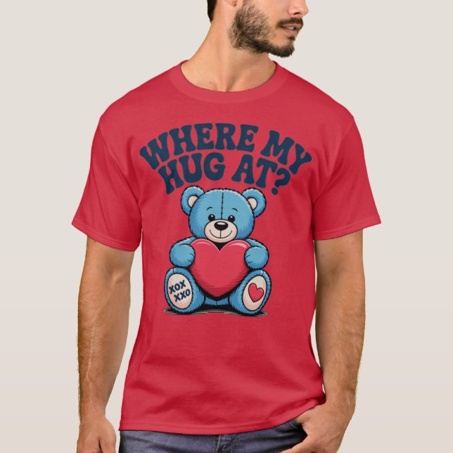 Där min hacka på Cute Nalle T Shirt (Framsida)