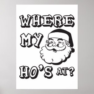 Där min Ho är på - Fin jul Jultomten Poster