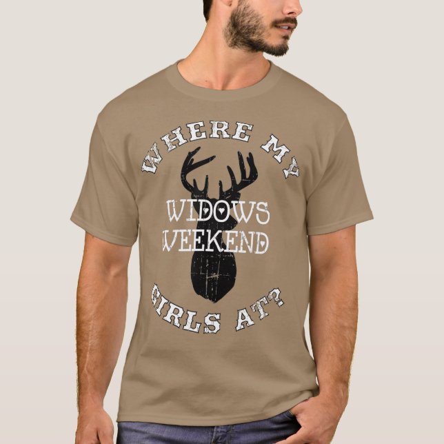 DÄR MINA FLICKOR I WIDOWS HELG HJORT HUNT T SHIRT (Framsida)