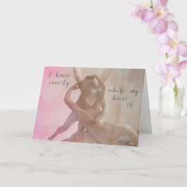 Där mitt hjärta är | Love Browning Quote Card Kort