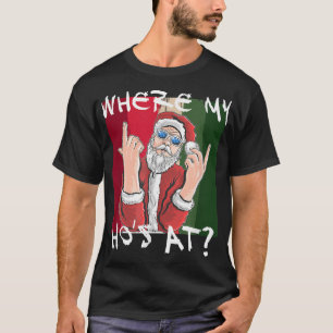 Där mitt hus ligger på Jultomten Crude Funny jul T Shirt