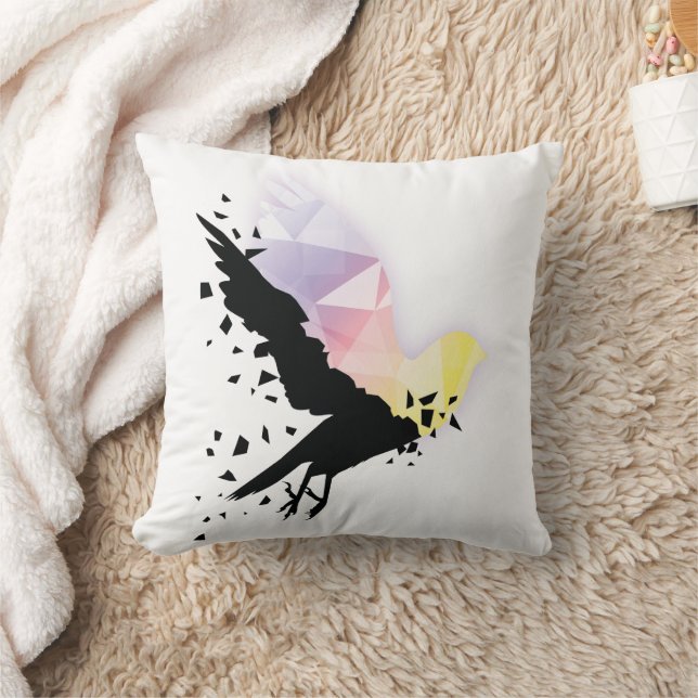 "Där mörkret slutar börjar hoppet." Kudde (Filt)