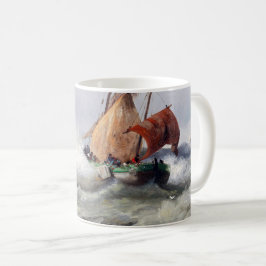 Där naturen är belägen: Stormitt Sjölandskap med F Kaffemugg
