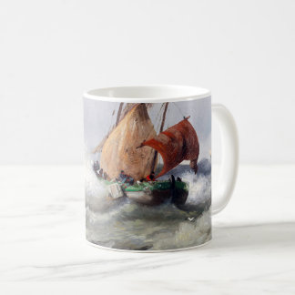 Där naturen är belägen: Stormitt Sjölandskap med F Kaffemugg