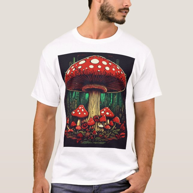 Där naturen möter silhuetten" t shirt (Framsida)