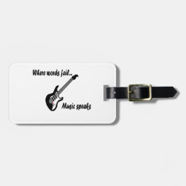 Där Ord Misslyckas, musikhögtalare Bagagebricka