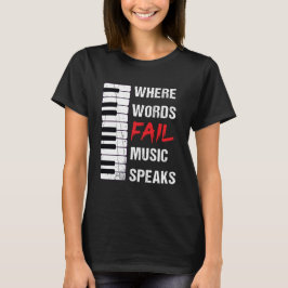Där Ord Misslyckas musikhögtalare världsfreden Kär T Shirt