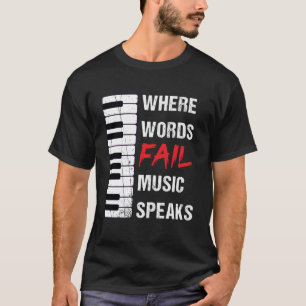 Där Ord Misslyckas musikhögtalare World Kärlek  T Shirt