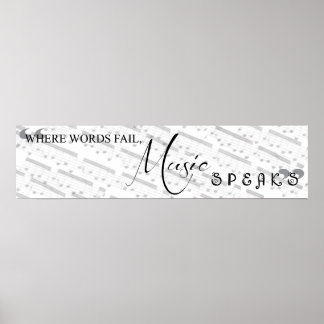 Där Ord Misslyckas Poster musikhögtalarna