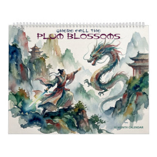 Där plommonblommorna faller kalender