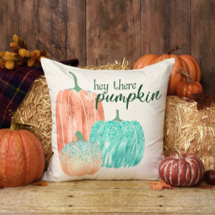 Där Pumpkin Glitter Pastel Söt Fall Kudde