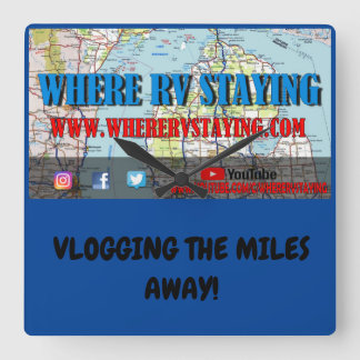 där RV-spärrlås Fyrkantig Klocka