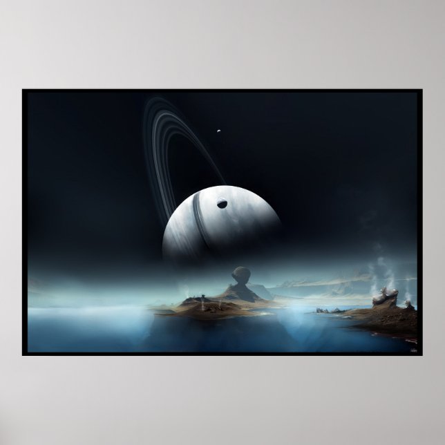 Där Silent Vatten Whisper Poster (Framsidan)