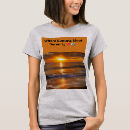 Där solnedgångar möter stillhet t shirt