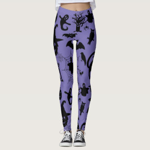Där Spooky möter sofistikering, Halloween-tema Leggings