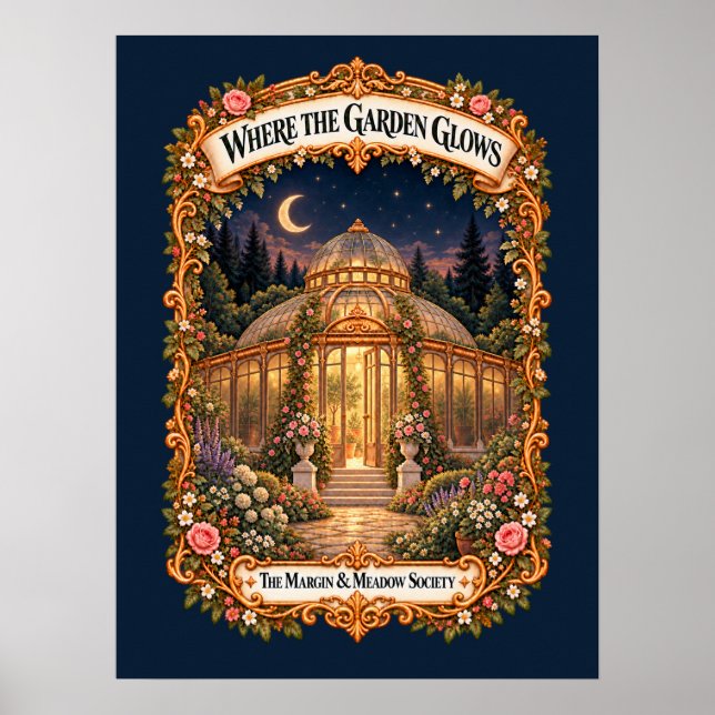 Där trädgården lyser poster (Framsidan)