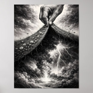 Där underverket tar slut och stormarna börjar Affi Poster