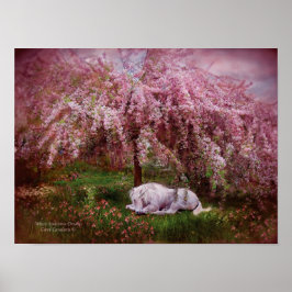 Där Unicorns Dream Art Poster/skriver ut Poster