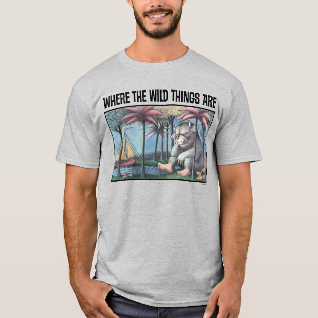 där Vild Sak är | Bok Cover T Shirt (Framsida)