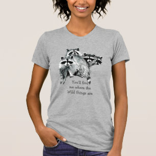 där Vild Sak är inspirationskälla (Raccoon) T Shirt