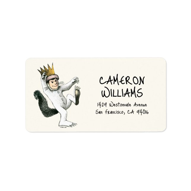 där Vild Sak är | Max Adressetikett (Framsidan)