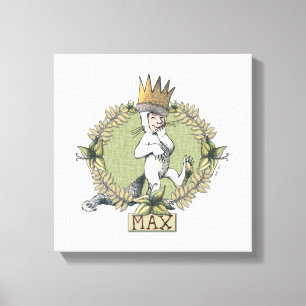 där Vild Sak är Max Badge Canvastryck