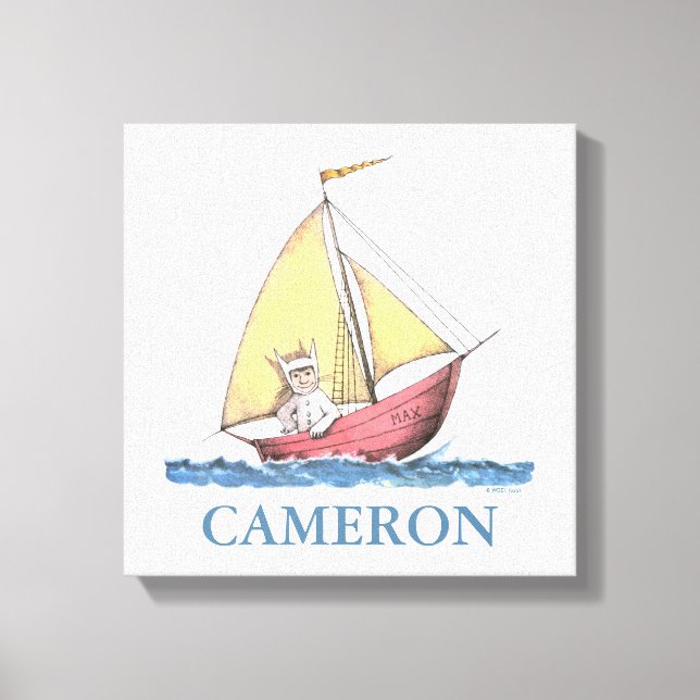 där Vild Sak är | Maximalt antal segling Canvastryck (Framsida)