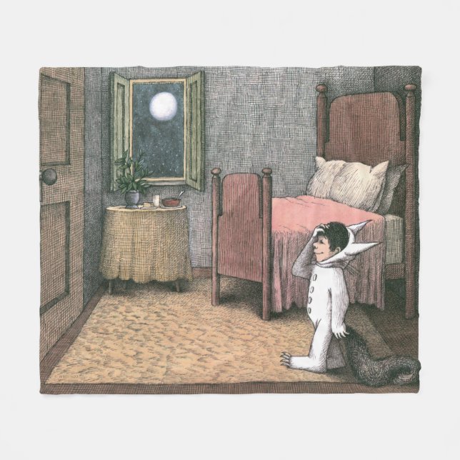 där Vild Sak är | Scen 7 Fleecefilt (Framsidan (Horisontell))