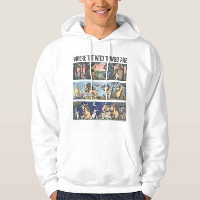 där Vild Sak är scener Hoodie (Framsida)