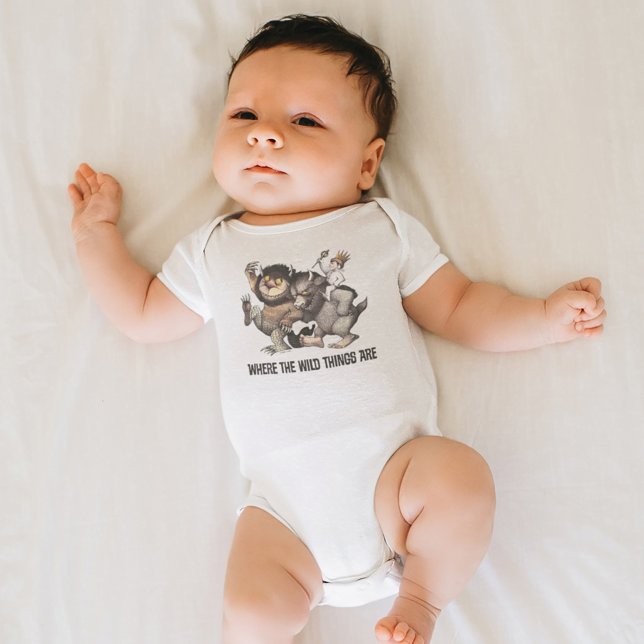 där Vild Sak är tecken T Shirt (Baby wearing bodysuit)