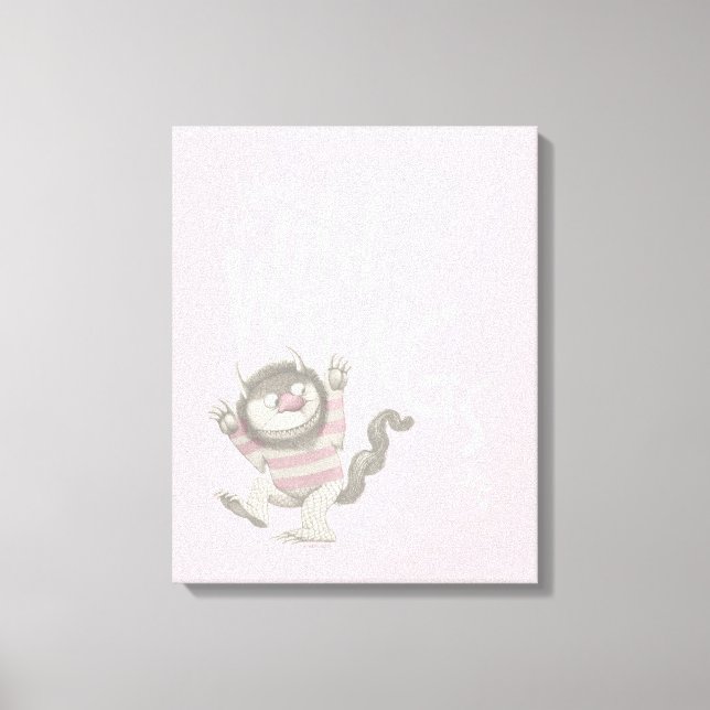 där Vild Sak citeras - Rosa Canvastryck (Framsida)