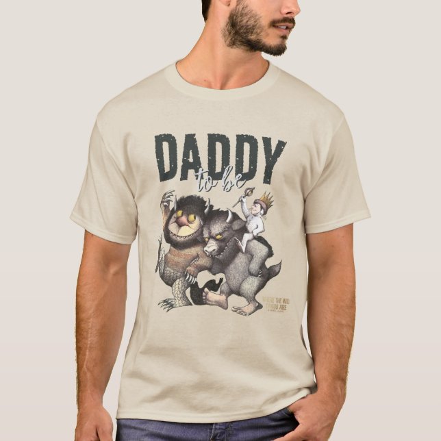 Där vilda saker är | Blivande pappa T Shirt (Framsida)