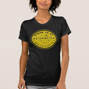 där Yat New Orleans Vatten mätartäcke Gult T Shirt