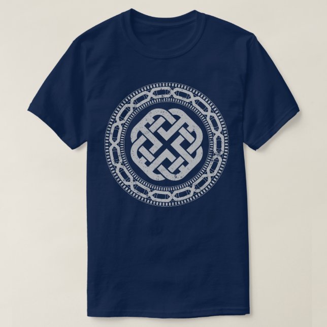 Dara Knot Norse Runes Viking Northmen Mythology T Shirt (Design framsida)