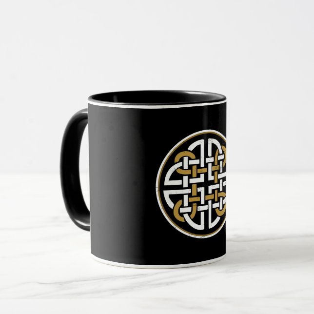 DARA KNOT TRÄD CELTIC MYSTICAL SYMBOL MUGG (Framsida vänster)