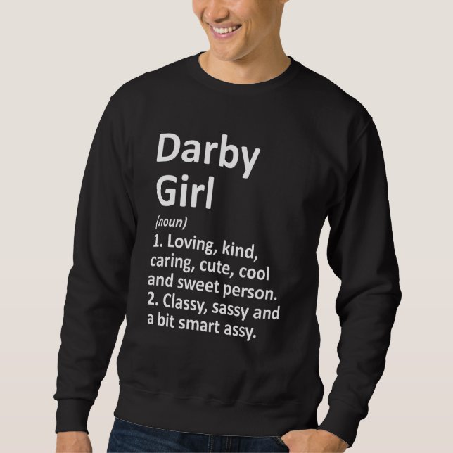 DARBY GIRL PA PENNSYLVANIA Funny City Roots G Lång Ärmad Tröja (Framsida)