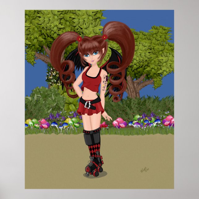 Darby the Roller Derby Fairy Poster (Framsidan)