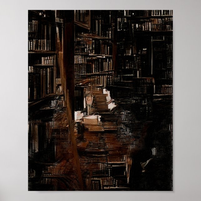 Darc Academia Library Poster (Framsidan)