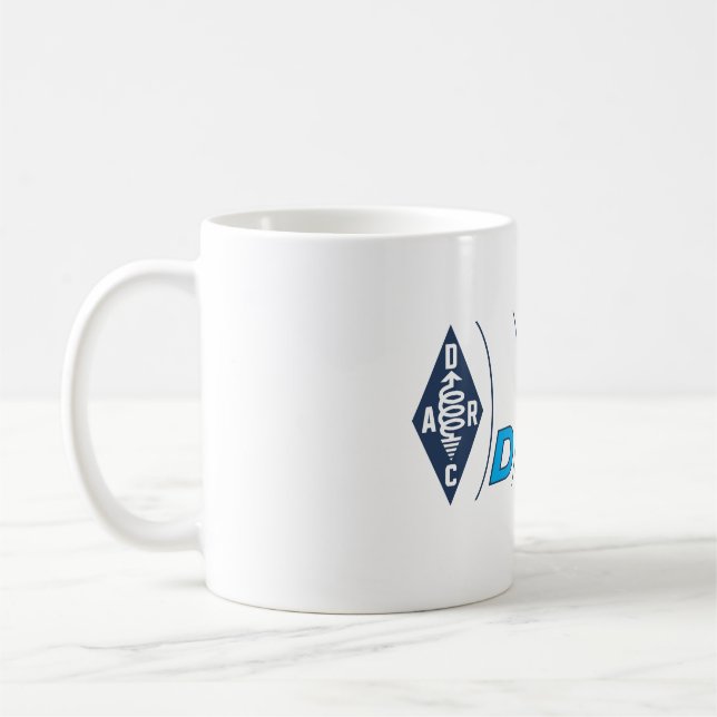 DARC Amateur Ham Radio Logotyp Kaffemugg (Vänster)