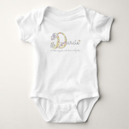 Darcie Flickor namn och D monogramskjorta T Shirt