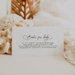 DARCY Boho Black White Baby Shower Bokar för Baby Tilläggskort